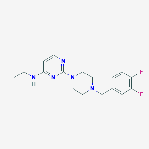 2-{4-[(3,4-difluorophenyl)methyl]piperazin-1-yl}-N-ethylpyrimidin-4-amine