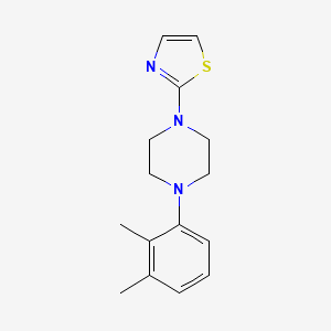 molecular formula C15H19N3S B15120820 1-(2,3-Dimethylphenyl)-4-(1,3-thiazol-2-yl)piperazine 