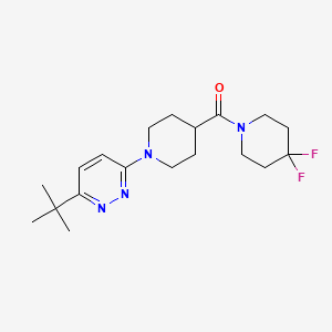 3-Tert-butyl-6-[4-(4,4-difluoropiperidine-1-carbonyl)piperidin-1-yl]pyridazine