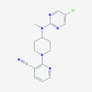 2-{4-[(5-Chloropyrimidin-2-yl)(methyl)amino]piperidin-1-yl}pyridine-3-carbonitrile