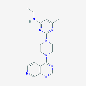 N-ethyl-6-methyl-2-(4-{pyrido[3,4-d]pyrimidin-4-yl}piperazin-1-yl)pyrimidin-4-amine