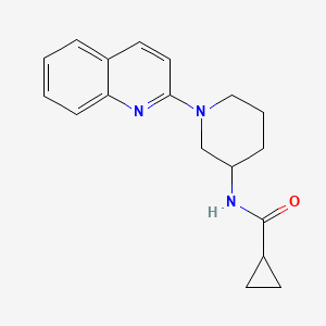 N-[1-(quinolin-2-yl)piperidin-3-yl]cyclopropanecarboxamide