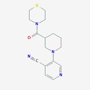 3-[3-(Thiomorpholine-4-carbonyl)piperidin-1-yl]pyridine-4-carbonitrile