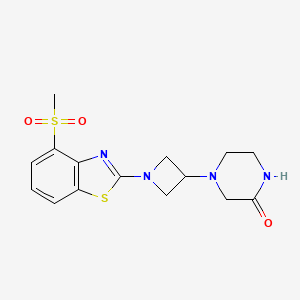 4-[1-(4-Methanesulfonyl-1,3-benzothiazol-2-yl)azetidin-3-yl]piperazin-2-one