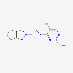 5-Bromo-2-(methylsulfanyl)-4-(3-{octahydrocyclopenta[c]pyrrol-2-yl}azetidin-1-yl)pyrimidine