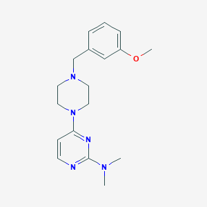 4-{4-[(3-methoxyphenyl)methyl]piperazin-1-yl}-N,N-dimethylpyrimidin-2-amine