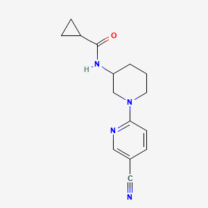 N-[1-(5-cyanopyridin-2-yl)piperidin-3-yl]cyclopropanecarboxamide