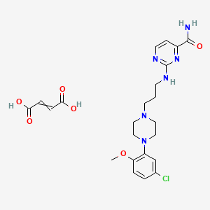 But-2-enedioic acid;2-[3-[4-(5-chloro-2-methoxyphenyl)piperazin-1-yl]propylamino]pyrimidine-4-carboxamide