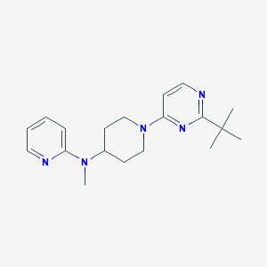 N-[1-(2-tert-butylpyrimidin-4-yl)piperidin-4-yl]-N-methylpyridin-2-amine