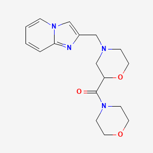 4-({Imidazo[1,2-a]pyridin-2-yl}methyl)-2-(morpholine-4-carbonyl)morpholine