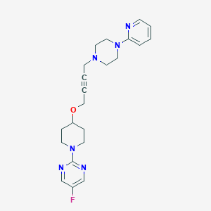 5-Fluoro-2-[4-({4-[4-(pyridin-2-yl)piperazin-1-yl]but-2-yn-1-yl}oxy)piperidin-1-yl]pyrimidine