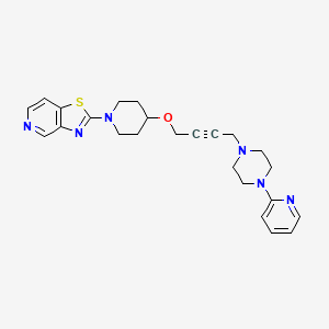 1-(Pyridin-2-yl)-4-{4-[(1-{[1,3]thiazolo[4,5-c]pyridin-2-yl}piperidin-4-yl)oxy]but-2-yn-1-yl}piperazine