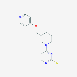 4-(3-{[(2-Methylpyridin-4-yl)oxy]methyl}piperidin-1-yl)-2-(methylsulfanyl)pyrimidine