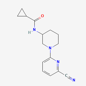 N-[1-(6-cyanopyridin-2-yl)piperidin-3-yl]cyclopropanecarboxamide