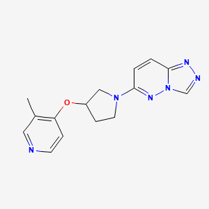 3-Methyl-4-[(1-{[1,2,4]triazolo[4,3-b]pyridazin-6-yl}pyrrolidin-3-yl)oxy]pyridine