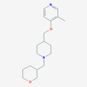 3-Methyl-4-({1-[(oxan-3-yl)methyl]piperidin-4-yl}methoxy)pyridine