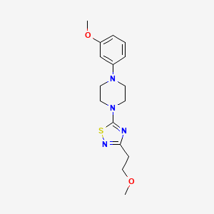 1-[3-(2-Methoxyethyl)-1,2,4-thiadiazol-5-yl]-4-(3-methoxyphenyl)piperazine