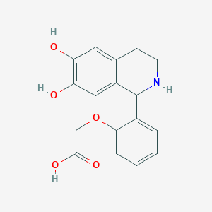 [2-(6,7-Dihydroxy-1,2,3,4-tetrahydroisoquinolin-1-yl)phenoxy]acetic acid