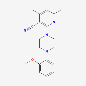 2-[4-(2-Methoxyphenyl)piperazin-1-yl]-4,6-dimethylpyridine-3-carbonitrile