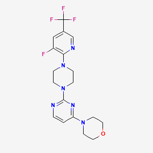 4-(2-{4-[3-Fluoro-5-(trifluoromethyl)pyridin-2-yl]piperazin-1-yl}pyrimidin-4-yl)morpholine