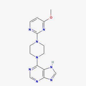 6-[4-(4-methoxypyrimidin-2-yl)piperazin-1-yl]-9H-purine