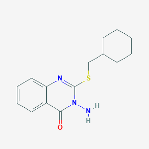 3-Amino-2-[(cyclohexylmethyl)sulfanyl]-3,4-dihydroquinazolin-4-one