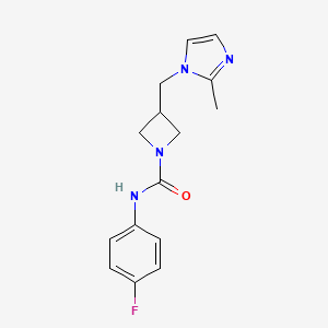 N-(4-fluorophenyl)-3-[(2-methyl-1H-imidazol-1-yl)methyl]azetidine-1-carboxamide