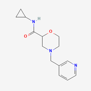 N-cyclopropyl-4-[(pyridin-3-yl)methyl]morpholine-2-carboxamide