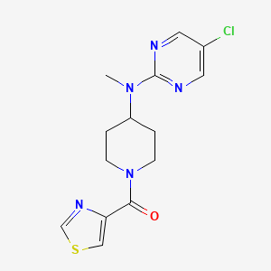 5-chloro-N-methyl-N-[1-(1,3-thiazole-4-carbonyl)piperidin-4-yl]pyrimidin-2-amine