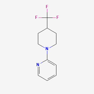 molecular formula C11H13F3N2 B15121198 2-[4-(Trifluoromethyl)piperidin-1-yl]pyridine 