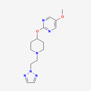 5-methoxy-2-({1-[2-(2H-1,2,3-triazol-2-yl)ethyl]piperidin-4-yl}oxy)pyrimidine