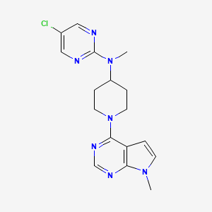 5-chloro-N-methyl-N-(1-{7-methyl-7H-pyrrolo[2,3-d]pyrimidin-4-yl}piperidin-4-yl)pyrimidin-2-amine