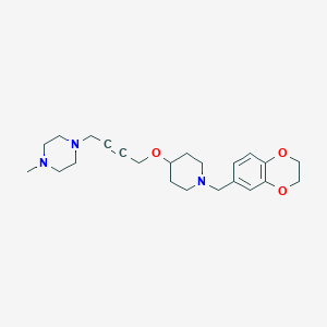 1-[4-({1-[(2,3-Dihydro-1,4-benzodioxin-6-yl)methyl]piperidin-4-yl}oxy)but-2-yn-1-yl]-4-methylpiperazine