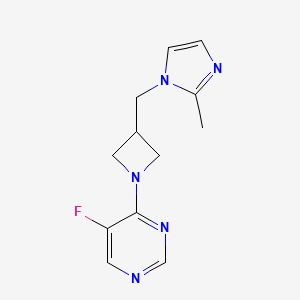 5-fluoro-4-{3-[(2-methyl-1H-imidazol-1-yl)methyl]azetidin-1-yl}pyrimidine