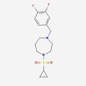 1-(Cyclopropanesulfonyl)-4-[(3,4-difluorophenyl)methyl]-1,4-diazepane