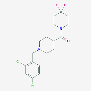 1-{1-[(2,4-Dichlorophenyl)methyl]piperidine-4-carbonyl}-4,4-difluoropiperidine