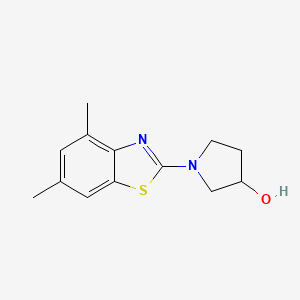 1-(4,6-Dimethyl-1,3-benzothiazol-2-yl)pyrrolidin-3-ol