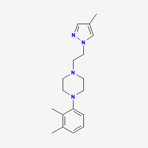 1-(2,3-dimethylphenyl)-4-[2-(4-methyl-1H-pyrazol-1-yl)ethyl]piperazine