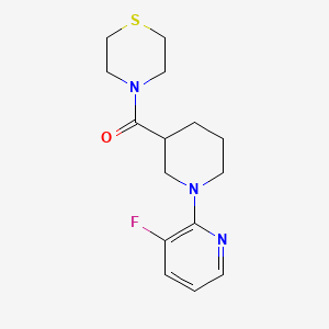 4-[1-(3-Fluoropyridin-2-yl)piperidine-3-carbonyl]thiomorpholine