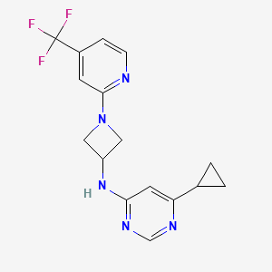 6-cyclopropyl-N-{1-[4-(trifluoromethyl)pyridin-2-yl]azetidin-3-yl}pyrimidin-4-amine