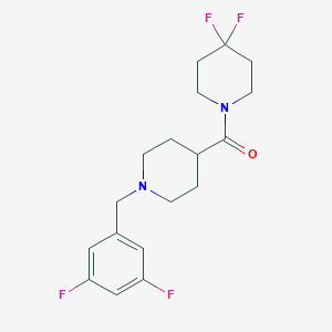 1-{1-[(3,5-Difluorophenyl)methyl]piperidine-4-carbonyl}-4,4-difluoropiperidine