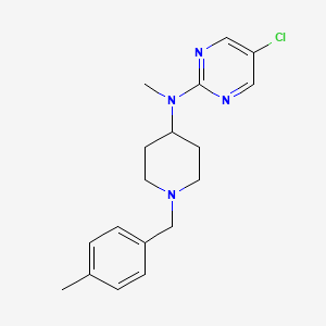 molecular formula C18H23ClN4 B15121417 5-chloro-N-methyl-N-{1-[(4-methylphenyl)methyl]piperidin-4-yl}pyrimidin-2-amine 