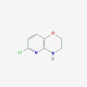 molecular formula C7H7ClN2O B1512146 6-Chloro-3,4-dihydro-2H-pyrido[3,2-B][1,4]oxazine CAS No. 1303587-97-4
