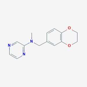 N-[(2,3-dihydro-1,4-benzodioxin-6-yl)methyl]-N-methylpyrazin-2-amine