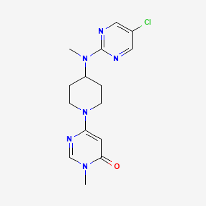 6-{4-[(5-Chloropyrimidin-2-yl)(methyl)amino]piperidin-1-yl}-3-methyl-3,4-dihydropyrimidin-4-one