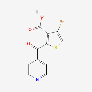 molecular formula C11H6BrNO3S B1512154 4-Bromo-2-isonicotinoylthiophene-3-carboxylic acid CAS No. 1433203-86-1