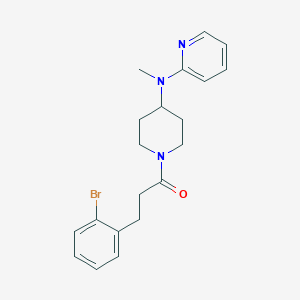 3-(2-Bromophenyl)-1-{4-[methyl(pyridin-2-yl)amino]piperidin-1-yl}propan-1-one