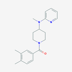 N-[1-(3,4-dimethylbenzoyl)piperidin-4-yl]-N-methylpyridin-2-amine