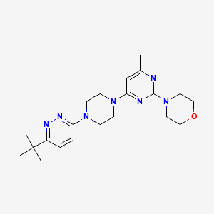 4-{4-[4-(6-Tert-butylpyridazin-3-yl)piperazin-1-yl]-6-methylpyrimidin-2-yl}morpholine