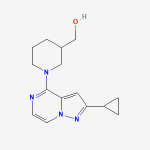 (1-{2-Cyclopropylpyrazolo[1,5-a]pyrazin-4-yl}piperidin-3-yl)methanol